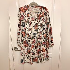 Floral Dress Old Navy Floral Print Pleated Shirt Dress - Size XL New No Tags